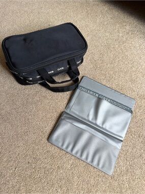 SOHO Cosmetic Travel Bag + Vintage Checkbook Cover Set